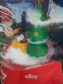 Disney Airblown CHRISTMAS Inflatable Mickey Mouse Snow Globe SUPER RARE WORKS