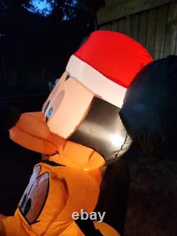Disney Airblown Micky Mouse With Pluto Self Inflating With Lights 5ft Mint Disney Airblown Micky Mouse With Pluto Self Inflating With Lights 5ft Mint