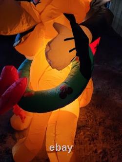 Disney Airblown Micky Mouse With Pluto Self Inflating With Lights 5ft Mint Disney Airblown Micky Mouse With Pluto Self Inflating With Lights 5ft Mint