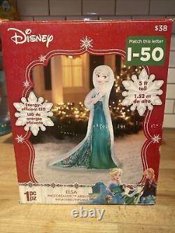 Disney Elsa Arms Crossed Frozen Christmas Inflatable 5 ft. Gemmy Indoor Outdoor