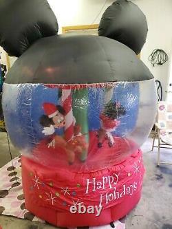 Disney Gemmy 2007 7' Christmas Carousel Airblown Inflatable Spins Lights