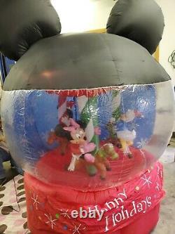 Disney Gemmy 2007 7' Christmas Carousel Airblown Inflatable Spins Lights