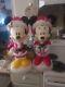 Disney Gemmy Christmas Mickey & Minnie Lighted Blow Mold Yard Decor Set/2