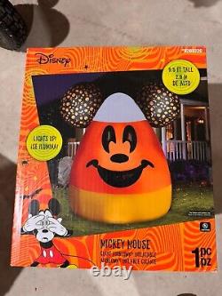 Disney Halloween Mickey Mouse Candy Corn 9.5 FT Inflatable Light Up New 2023