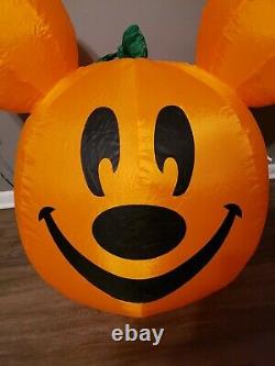 Disney Halloween Mickey Mouse Jack Lantern Pumpkin Inflatable Air Blown gemmy