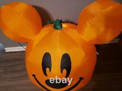 Disney Halloween Mickey Mouse Jack Lantern Pumpkin Inflatable Air Blown gemmy