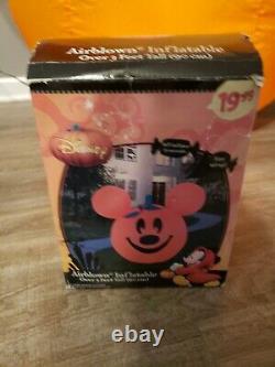 Disney Halloween Mickey Mouse Jack Lantern Pumpkin Inflatable Air Blown gemmy