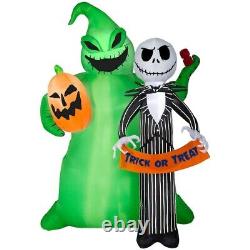 Disney Jack Skellington & Oogie Boogie Halloween Gemmy Airblown Inflatable