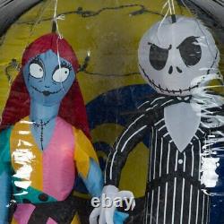 Disney Jack Skellington & Sally Snow Globe Halloween Gemmy Airblown Inflatable