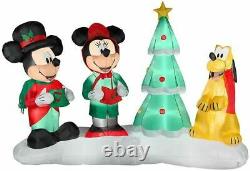 Disney Lightshow Mickey, Minnie, Pluto Christmas Airblown Inflatable Yard Decor