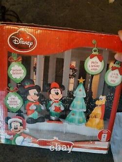 Disney Lightshow Mickey, Minnie, Pluto Christmas Airblown Inflatable Yard Decor