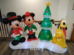 Disney Lightshow Mickey, Minnie, Pluto Christmas Airblown Inflatable Yard Decor