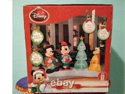 Disney Lightshow Mickey, Minnie, Pluto Christmas Airblown Inflatable Yard Decor