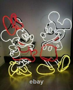 Disney Magic Holiday Lighted Minnie & Mickey Mouse Neon Sign LED 2.6ft 0785237