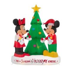Disney Mickey & Minnie Mouse Decorating Christmas Tree Inflatable by Gemmy