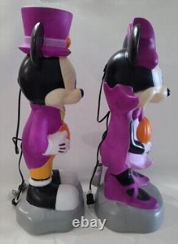 Disney Mickey & Minnie Mouse Halloween Blow Mold Gemmy 2022 Some Damage? B