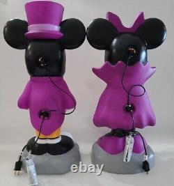 Disney Mickey & Minnie Mouse Halloween Blow Mold Gemmy 2022 Some Damage? B