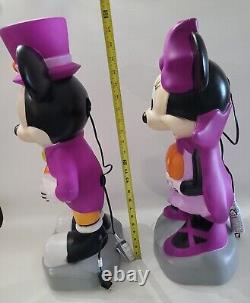 Disney Mickey & Minnie Mouse Halloween Blow Mold Gemmy 2022 Some Damage? B