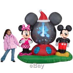 Disney Mickey & Minnie Mouse Panoramic Projection Christmas Airblown Inflatable