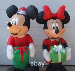 Disney Mickey Mouse & Minnie Mouse Christmas 6ft Inflatable Decorations Blow Up