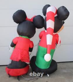 Disney Mickey Mouse & Minnie Mouse Christmas 6ft Inflatable Decorations Blow Up