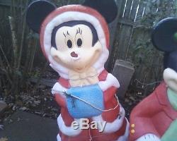 Disney Minnie, Mickey Mouse Goofy & snoopyChristmas Blow Mold Xmas Blowmold 34