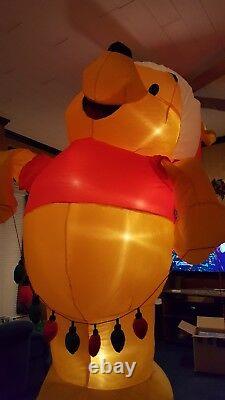 Disney Winnie The Pooh Christmas Inflatable Airblown Gemmy 8' Disney Catalog