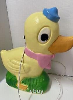 Don Featherstone 1995 Blow Mold Easter Duck Union Products Lawn Art Decor