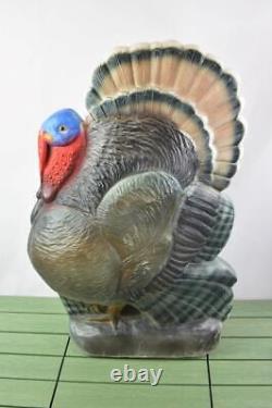 Don Featherstone Thanksgiving Turkey Blow Mold Light Up Union Products Blowmold