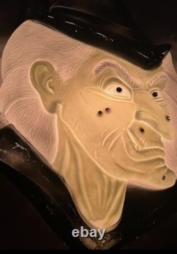 Don Featherstone Union Products Halloween Green Witch Face Blow Mold Light Decor Don Featherstone Union Products Halloween Green Witch Face Blow Mold Light Decor