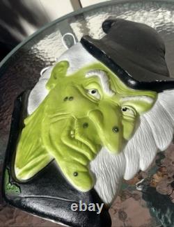 Don Featherstone Union Products Halloween Green Witch Face Blow Mold Light Decor Don Featherstone Union Products Halloween Green Witch Face Blow Mold Light Decor