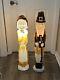 Don Featherstone Union Thanksgiving Pilgrim Couple Blow Mold Man Woman