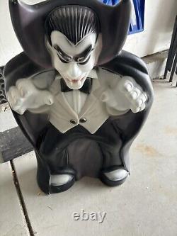 Dracula 36 Halloween Blow Mold Light General Foam Purple Black