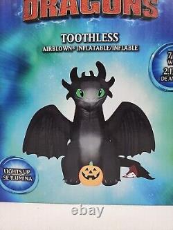 DreamWorks How To Train Your Dragon Toothless 7 Foot Wide Halloween Inflatable