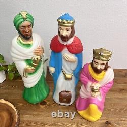 EMPIRE Christmas Blow Molds THE 3 WISE MEN Nativity withLights 18 23 Rare Size