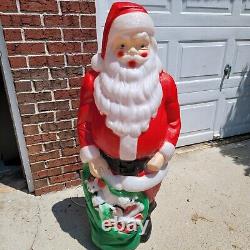 EMPIRE SANTA CLAUS TOY BAG Blow Mold 46 Christmas VINTAGE Excellent Condition