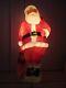 Enormous 5 Foot Vtg Beco Life Size' Santa Claus Lighted Christmas Blow Mold Rare
