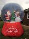 Euc Display Giant 12' Inflatable Christmas Snow Globe Airblown Snowglobe Huge