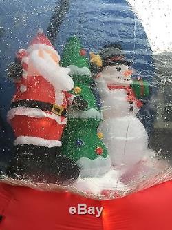 EUC Display Giant 12' Inflatable Christmas Snow Globe Airblown Snowglobe Huge