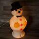 Extremely Rare Color 18 Beco Snowman Item 984 Blow Mold Christmas 1960's