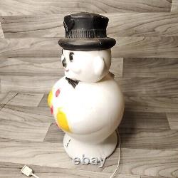 EXTREMELY RARE Color 18 Beco Snowman ITEM 984 BLOW MOLD Christmas 1960's