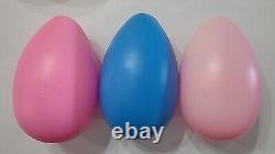 Easter Eggs Blow Mold Grand Venture 1998 General Foam No Name Vintage Lot of 8 B