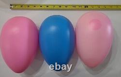 Easter Eggs Blow Mold Grand Venture 1998 General Foam No Name Vintage Lot of 8 B