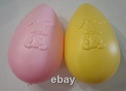 Easter Eggs Blow Mold Grand Venture 1998 General Foam No Name Vintage Lot of 8 B