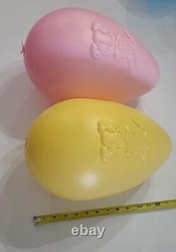 Easter Eggs Blow Mold Grand Venture 1998 General Foam No Name Vintage Lot of 8 B