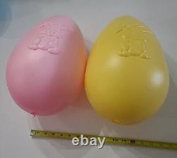 Easter Eggs Blow Mold Grand Venture 1998 General Foam No Name Vintage Lot of 8 B