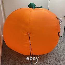 Eerie Descents Giant 6' Inflatable Pumpkin Halloween Outdoor Blow Up Decoration