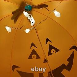 Eerie Descents Giant 6' Inflatable Pumpkin Halloween Outdoor Blow Up Decoration