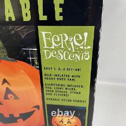 Eerie Descents Giant 6' Inflatable Pumpkin Halloween Outdoor Blow Up Decoration