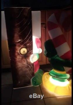 Elf Blow Mold Set-christmas-general foam plastic-santas workshop-candy cane